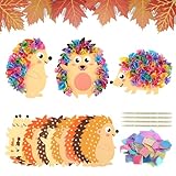 Tikplus 9 Stück Igel Bastelset Kinder, Herbst Kreativsets zum Basteln,...
