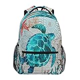 Rucksack mit Schildkrötenmotiv, für Schule, Computer, Bücher, Reisen,...