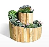 Koll Living Garden Kräuterspirale aus Lärche - Durchmesser 75-100 cm x H...