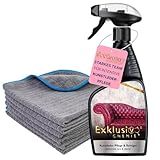 Exklusiv Chemie Kunstleder Pflege & Glanz Set – 6x Mikrofasertücher +...