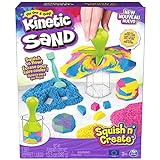 Kinetic Sand Squish N' Create Set - mit 382 g original DREI Farben und 5...