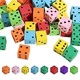 Aevorant 50 Stück Schaumstoffwürfel, 2 cm Farbwürfel, Lernspielzeug,...