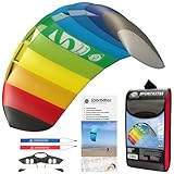 HQ Lenkmatte Lenkdrachen Symphony Beach III 1.3 Rainbow, Zweileiner Matte,...