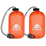 flintronic Notfall Schlafsack, 2 Pack Biwaksack Notfall, Überleben...