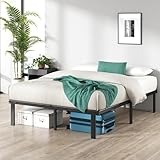 Zinus Caleb Bett 100x200 cm - Höhe 36 cm mit Stauraum unter dem Bett -...