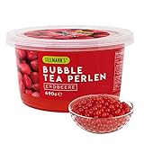 TILLMANN'S Bubble Tea Perlen Erdbeere | 490g Popping Boba Fruchtperlen für...