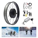 Wiyuer 26 Zoll Schnee Bike IP54 wasserdicht E-Bike Fahrrad Nabenmotor...