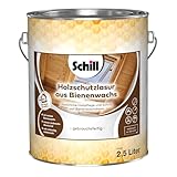 Schill Holzschutzlasur aus Bienenwachs (Kalkweiß, 2,5 Liter)