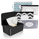 Feuchttücher Box mit 4 Pcs Baby-Feuchttücher-Tasche, Feuchtes...