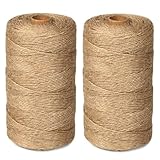 800m Jute-Schnur,BetterJonny Jutegarn 1mm Braun Juteschnur Naturfaser...