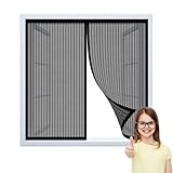 Insektenschutz für Fenster mit Rahmen 52 x 115 cm Klebmontage Ohne Bohren...