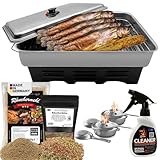Eversmoke Deluxe Edelstahl Tischräucherofen Set mit Zubehör |...