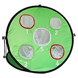 ANCLLO Doppelseitige Golfnetz, 5 Löcher, für drinnen und draußen,...