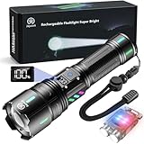 Jayxinli Taschenlampe LED Aufladbar 1,000,000 Lumen, Extrem Hell, Starke, 5...
