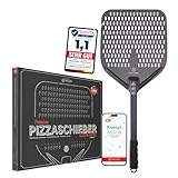 Pizza Lover® hochwertiger Pizzaschieber perforiert 35 x 35 cm...