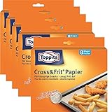Toppits® Cross & Frit Papier Back-Spezialpapier Snackpapier 8 Bögen (5er...