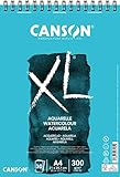 CANSON XL Aquarellpapier, fein, 300 g/m², an der kurzen Seite...