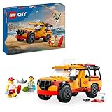 LEGO City Lifeguard Beach Rescue Truck Toy with 2 Minifigures and a Shark...
