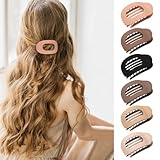 TTPSRY 6 Stück Haarklammern für Damen Haarspange Flach Flat Claw Clip...