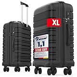 GENTOR Reisekoffer groß XL mit Rollen – Hartschalenkoffer 74x49x29 cm...