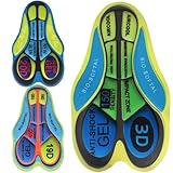 GGpone Fahrradsitzkissen 3pcs Fahrradshorts Pads 19d, 20d ＆ 3D...