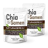 Naturacereal Premium Chia Samen 2kg - Reich an Omega-3, Ballaststoffen und...