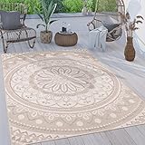 Paco Home Outdoor Teppich wetterfest & robust modernes Mandala & Boho...