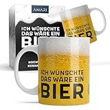 Amari ® Bier Tasse - Geschenk für Bierliebhaber - Lustige Tassen für...