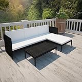 Festnight Gartenlounge Outdoor Klein Holz Lounge Gartenmöbel Set L Form...