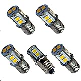 E10 LED 6V 10SMD Lampe Birne Schraubsockel Weihnachtsstern Leuchtstern...