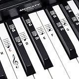 MORIATY® Klavier + Keyboard Noten-Aufkleber für 49 | 61 | 76 | 88 Tasten...