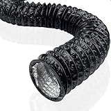 LUMITERRA Abluftschlauch, Ø 100mm, Länge 6m, PVC Lüftungsschlauch,...