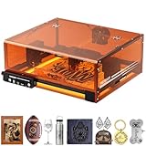 Laser Graviermaschine 10W, L2 MAX mit Gehäuse Lasergravur, 7...