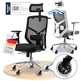 ELITESEATS Bürostuhl Ergonomisch Zertifiziert Schreibtischstuhl 4D...