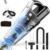 NIWOHOM 120W Handstaubsauger mit Licht, 7500pa/12000Pa Handstaubsauger...