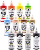 LM Window Color Set (12 x 80 ml Enjoy Bunte Tierwelt inkl. Konturfarbe) -...