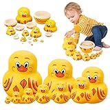 xinrongda Russische Matroschka Puppen, Handgefertigte Gelbe Enten...