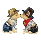 Westland Giftware Aye Chihuahua Magnetisches Cowgirl und Cowboy Salz- und...