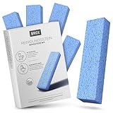 BROX® Bimsstein WC Block – Reinigungsstein Blau (5 Stück) – Wunder...