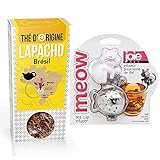 Tee Kugel Weiß-Fisch Katze + Lapacho Tee von Brasilien 70 g