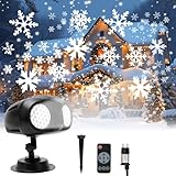 RANJIMA Projektor Weihnachten Aussen, Schneeflocken Projektor, LED...