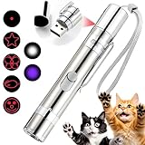 LED Pointer für Katzen Spielzeug, 7 in 1 und 5 Muster mit USB...