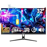 Gawfolk Gaming Monitor 32 Zoll UHD 4K 144Hz, IPS PC Bildschirm mit...