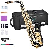 EASTROCK Altsaxophon, Alto Saxophone mit Hartschalenkoffer,...