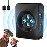 Anti Bell Gerät Hunde, 4 Sendern Wiederaufladbares Anti Bell für Hunde,...