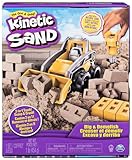 Kinetic Sand Baustellen Set - mit 454 g magischem Sand in Naturbraun,...