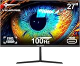 Minifire 27 Zoll Monitor, 100 Hz, Anti-Flicker, Full HD, 1080p Monitor PC...
