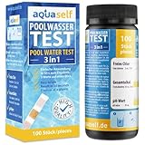 aquaself Poolwasser-Test BASIS – Wassertester für Pool auf pH und Chlor...