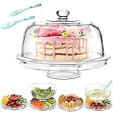Masthome 6 in 1 Multifunktional Kuchenteller Kuchenplatte Rund...