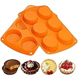 webake 2 Stück Mini Törtchen Formen Silikon Tarteform Klein Quicheform...